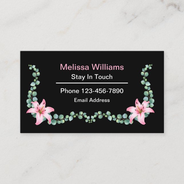 Cartão De Visita Data E Babysitting Da mamãe (Frente)