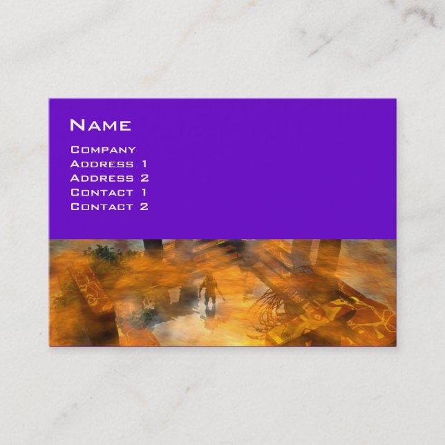 Cartão De Visita DAWNING DARK/ ALIENÍGENA WORLDS Science Fiction (Frente)