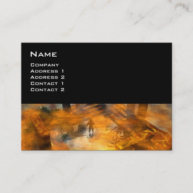 Cartão De Visita DAWNING DARK/ ALIENÍGENA WORLDS Science Fiction (Frente)