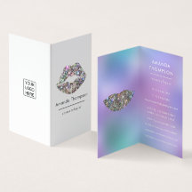 Dazzling Faux Glitter Lábios Makeup Artist