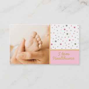 cartão de visita de 5 dedos