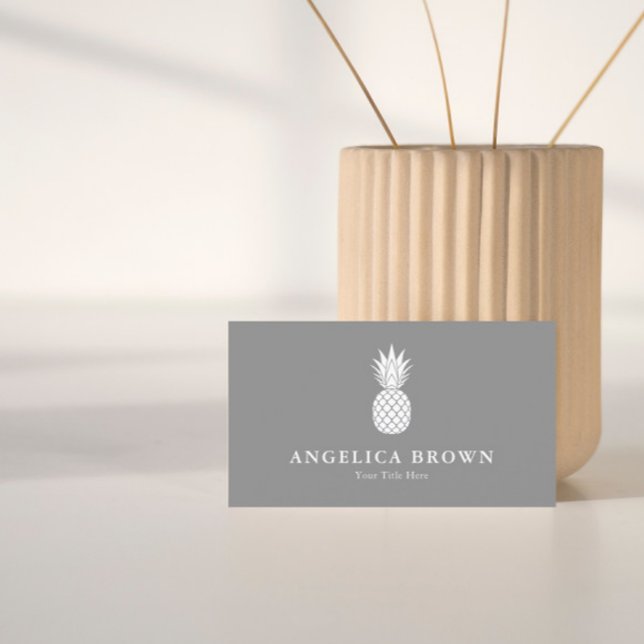 Cartão de visita de abacaxi branco (Criador carregado)