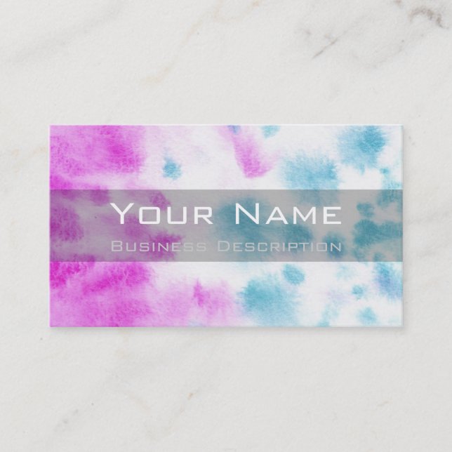 Cartão de visita de abertura de cores (Frente)