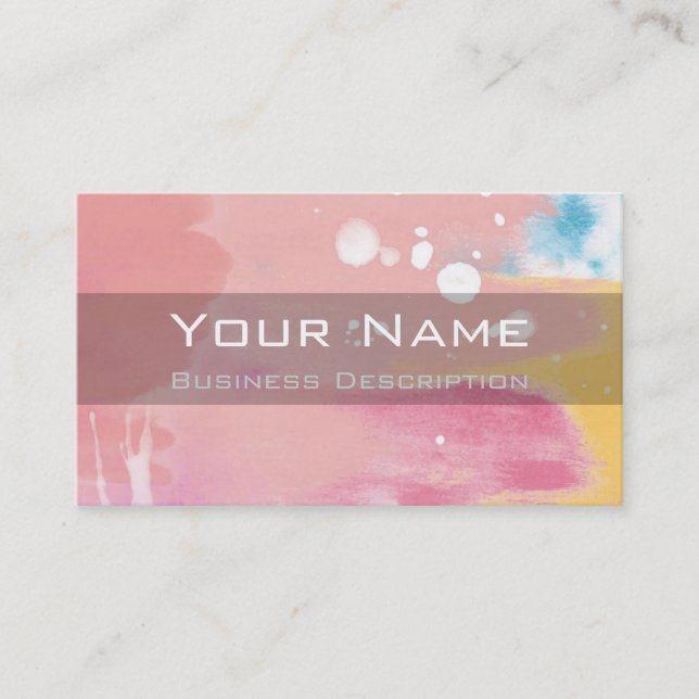 Cartão de visita de abertura de cores (Frente)