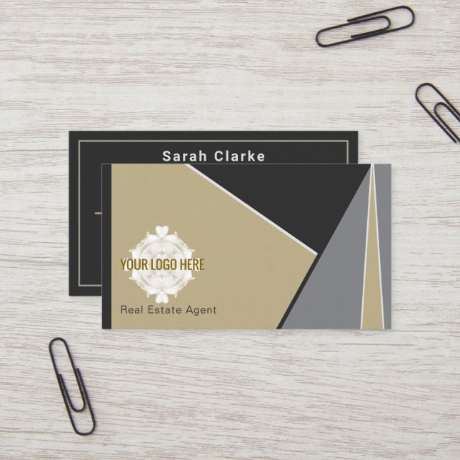 Cartão de visita de Abstrato de cores C21 (Frente/Verso In Situ)