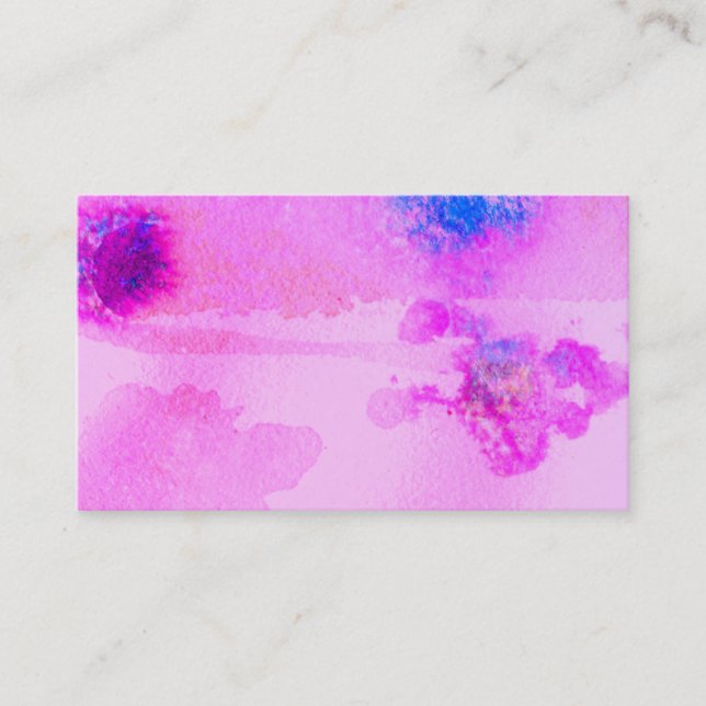cartão de visita de abstrato, roxo e azul (Frente)