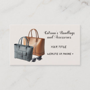Cartão de Visita de Acessórios de Bolsa de Designe