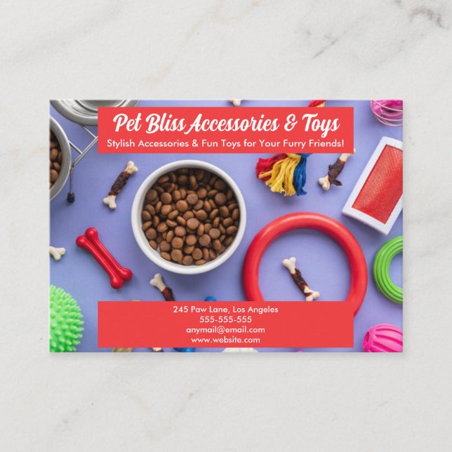 Cartão de visita de Acessórios e Suprimentos de Pe (Frente)