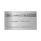 Cartão de visita de aço escovado