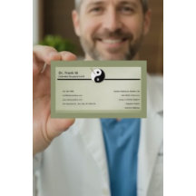 Cartão de Visita de Acupuntura Minimalista Element