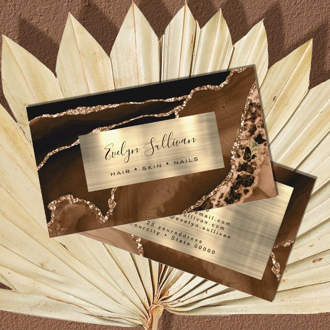 Cartão de visita de Agate Dourado (Criador carregado)