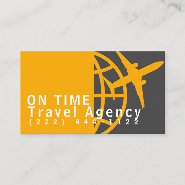 Cartão de visita de Agente de Agência viagem (Frente)