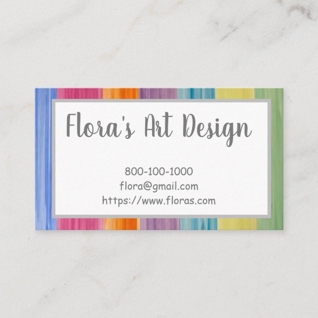 Cartão de visita DE ÁGUA (Frente)