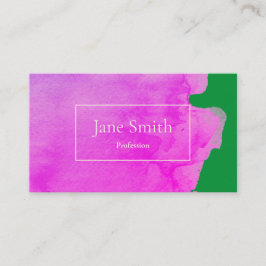 Cartão de visita DE ÁGUA NO VERDE E NO PINO