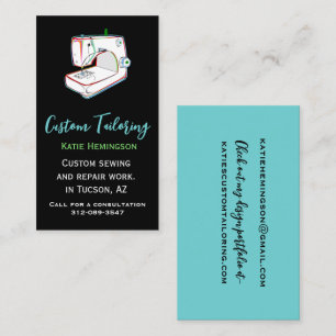 Cartão de Visita de Alfaiataria Personalizada Mode