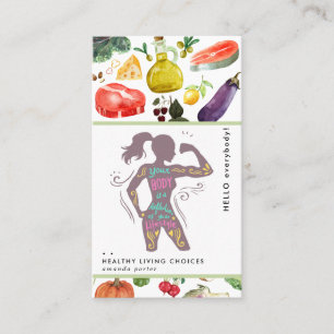 Cartão de visita de alimentação