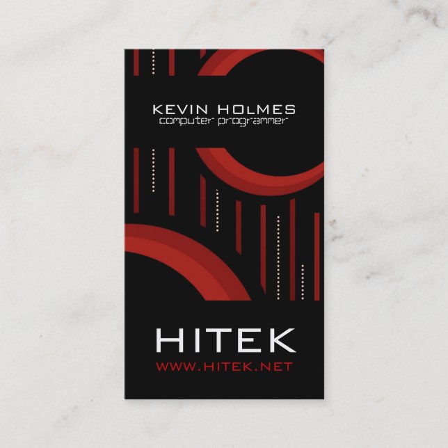 Cartão de visita de alta tecnologia moderna (Frente)