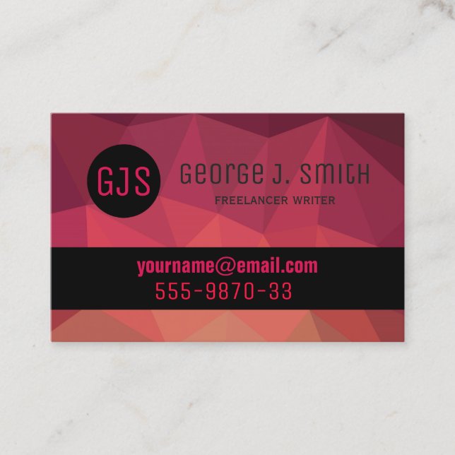 Cartão de visita de alta tecnologia moderna do esc (Frente)