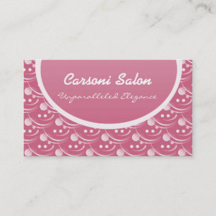 Cartão de visita de anca e Na moda, rosa suave
