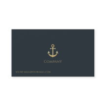 Cartão de visita de Âncora Dourada