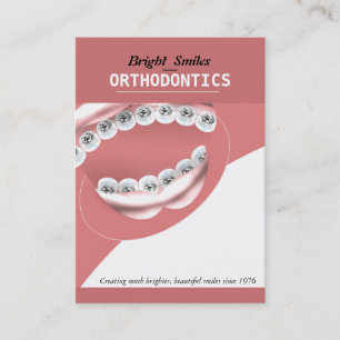 Cartão de visita de aparelhos dentários ortodont