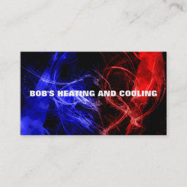 Cartão de visita de aquecimento e ar condicionado
