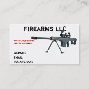 Cartão de Visita de Arma