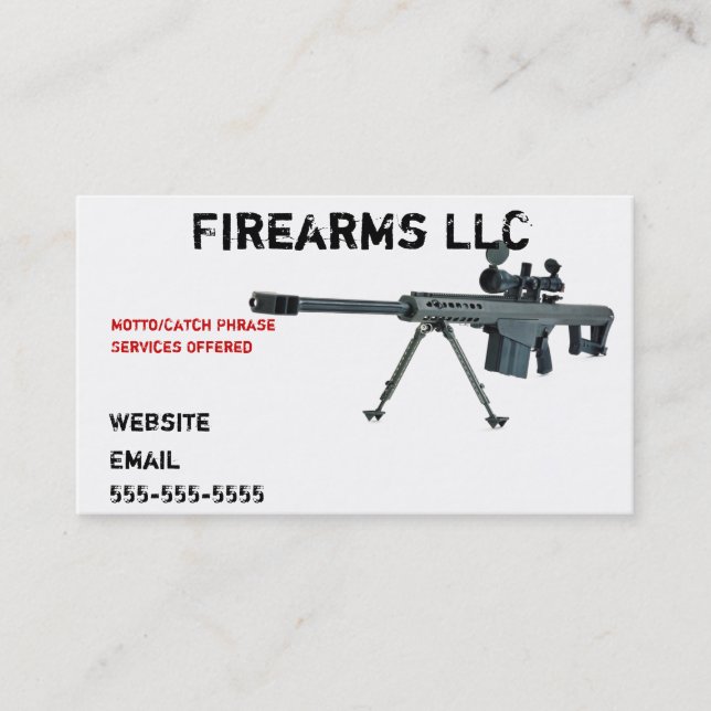 Cartão de Visita de Arma (Frente)