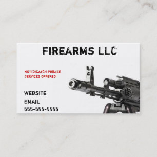 Cartão de Visita de Arma