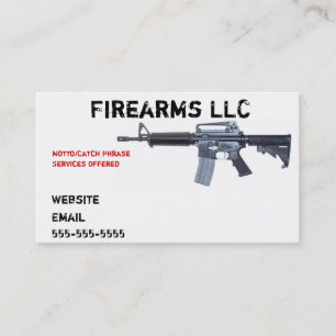 Cartão de Visita de Arma