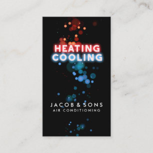 Cartão de visita de arrefecimento do ar condicion