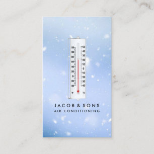 Cartão de visita de arrefecimento por aquecimento 