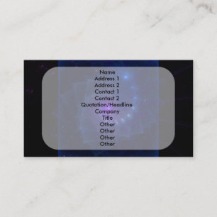 Cartão De Visita De "arte do Fractal do espírito do cubo gelo"