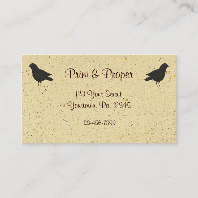 Cartão de visita de Arte Primitiva (Frente)