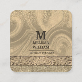 Cartão de visita de Artesanato de madeira na moda 