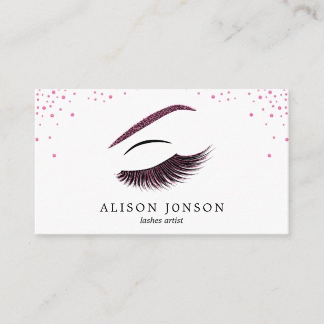 Cartão de visita de artista de ativação com efeito (Frente)