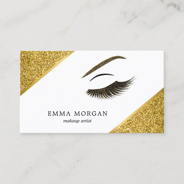 Cartão de visita de artista de ativação com efeito (Frente)