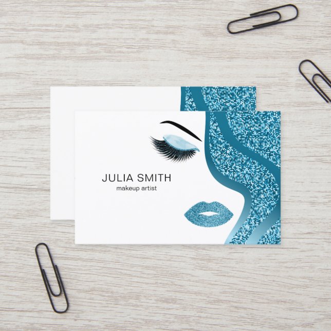 Cartão de visita de artista de ativação com efeito (Frente/Verso In Situ)