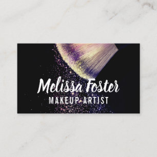 Cartão de visita de Artista de Makeup Personaliza