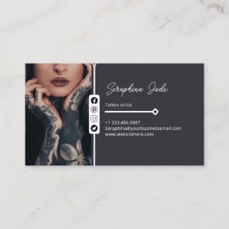 Cartão de visita de Artista de Tatuagem Pessoal
