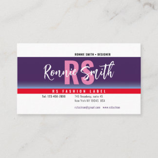 Cartão de visita de assinatura