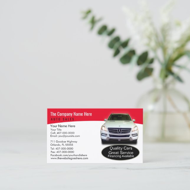 Cartão de visita de Associações de Vendas Automáti (Em pé/Frente)