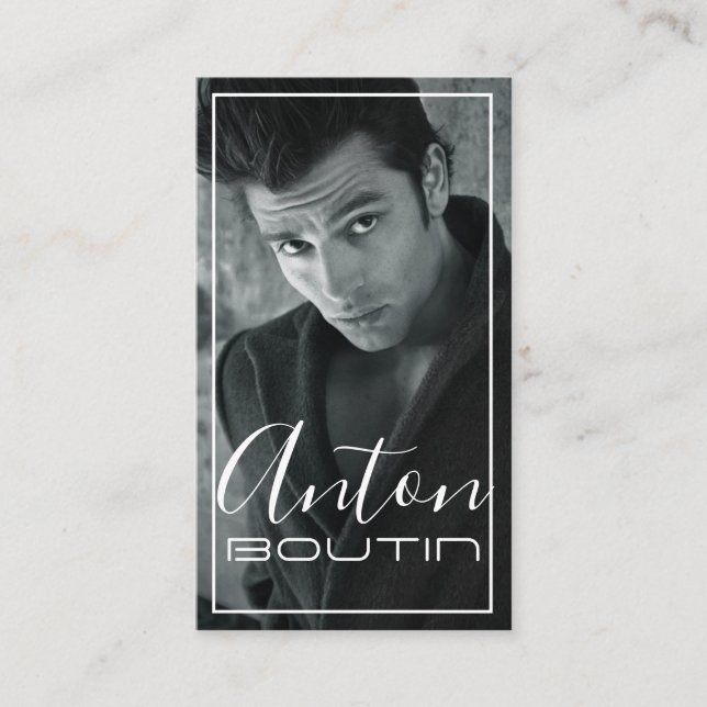 Cartão de visita de Atriz de modelo (Frente)