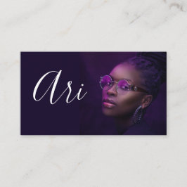 Cartão de visita de Atriz de modelo