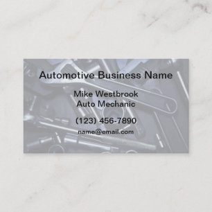 Cartão de visita de Automotive Mechanic Novo Desi