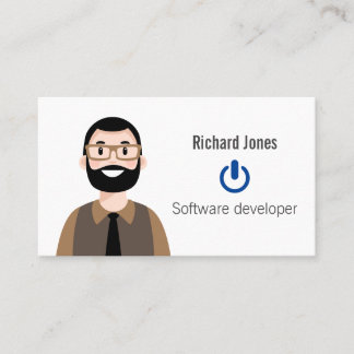 Cartão de visita de Avatar de TI personalizado