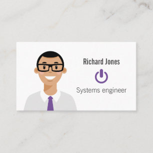 Cartão de visita de Avatar de TI personalizado