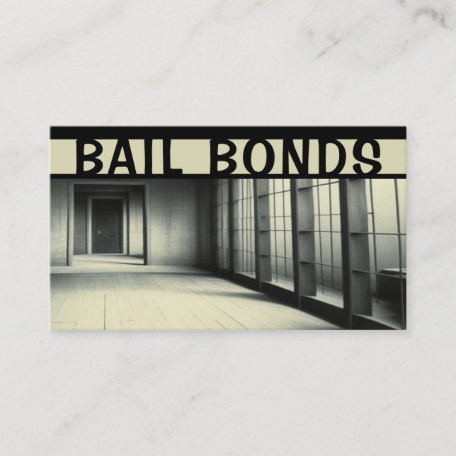 Cartão de visita de Bail Bonds (Frente)