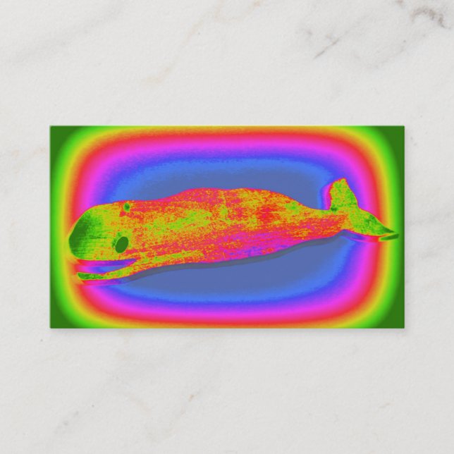 cartão de visita de baleia sorridente (Frente)