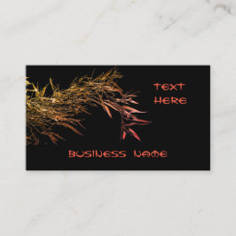 cartão de visita de Bambu Elegante